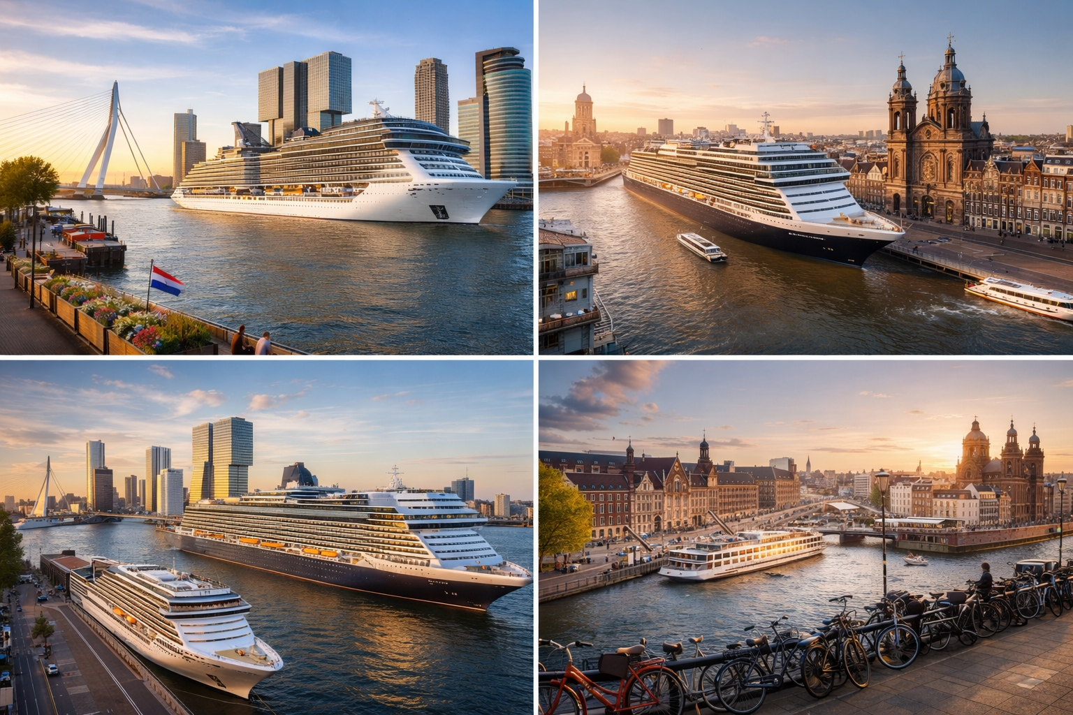 Rotterdam and Amsterdam port collage (placeholder image)