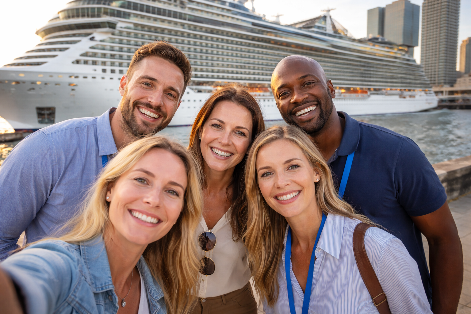 Team on-site at the port (placeholder image)